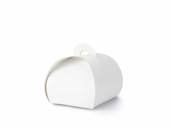 contenant à dragées blanc à anse