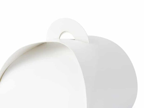 Contenant à dragées à anse-Blanc-Lot de 10