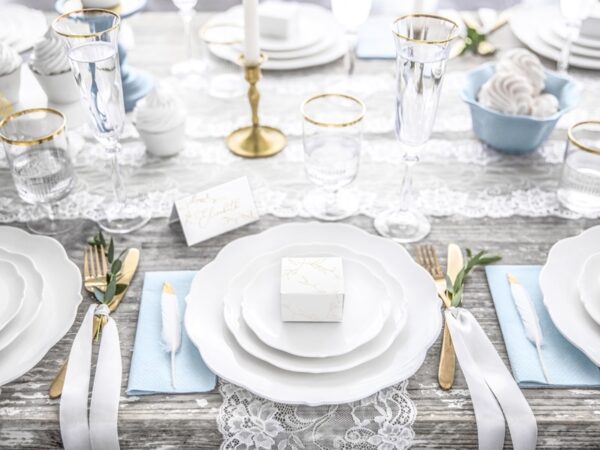 Contenant à dragées-Brindille or-Lot de 10