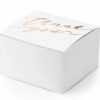 Contenant à dragées-Thank you- Rose gold-Lot de 10