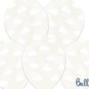 Ballons-Cristal-Nuages blancs-Lot de 6