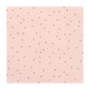 serviette papier rose à pois dorés