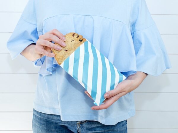 Pochette en papier thème mer - Lot de 6