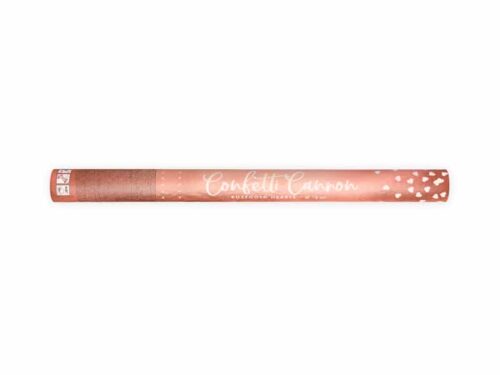 canon a confettis coeurs rose gold