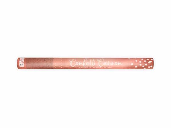 canon a confettis coeurs rose gold