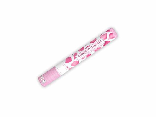 canon à confettis pétales roses rose