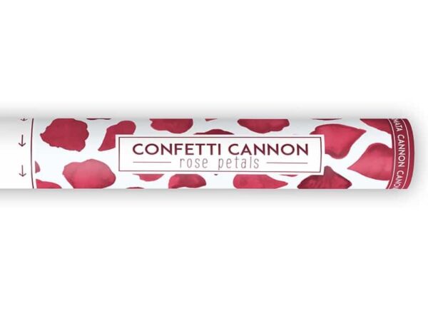 canon à confettis rouge