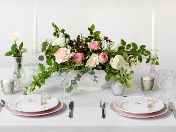 Marque-place-Décor nacré-Lot de 10