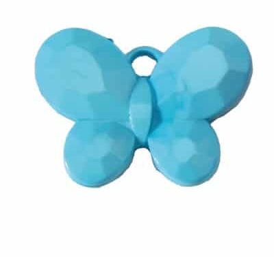 Papillon pendentif en plexi -Bleu - Lot de 10