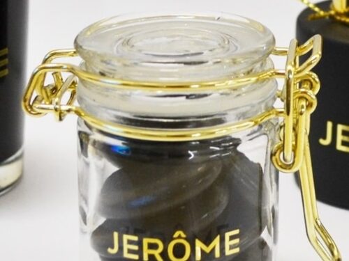 bocal a dragées or doré