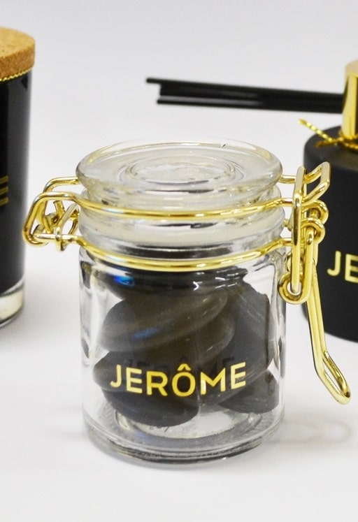 bocal a dragées or doré