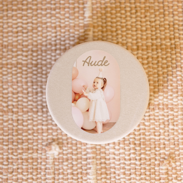 boite a dragées velours beige