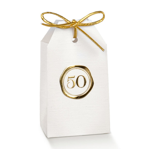 boite a dragees 50 noces d'or anniversaire 50 ans