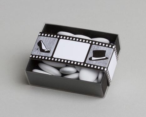 contenant dragées thème cinéma