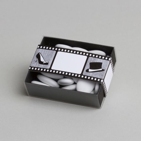 contenant dragées thème cinéma
