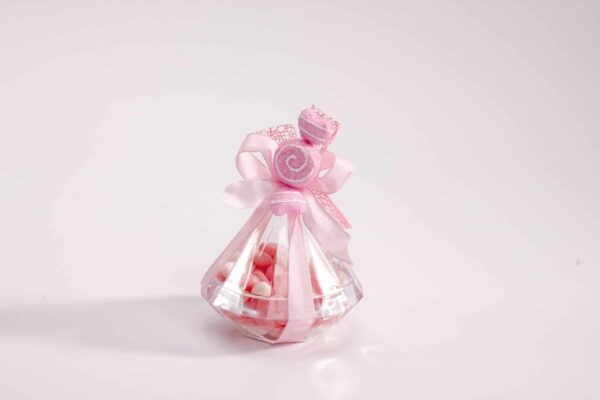 Contenant dragées diamant - Plexi