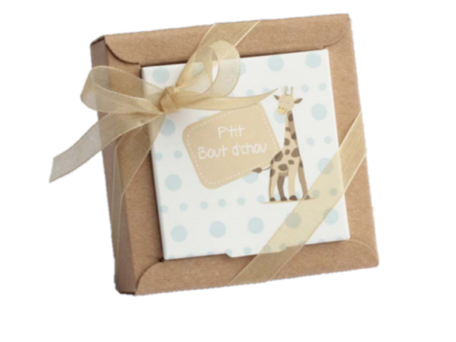 Boite a dragees girafe nina