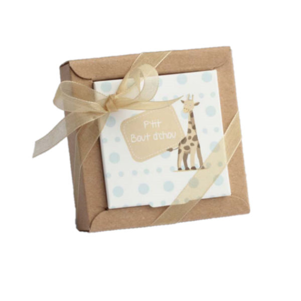 Boite a dragees girafe nina