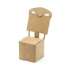 boite à dragées chaise kraft marque place