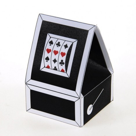 Boite à dragées casino - Machine à sous - Lot de 10