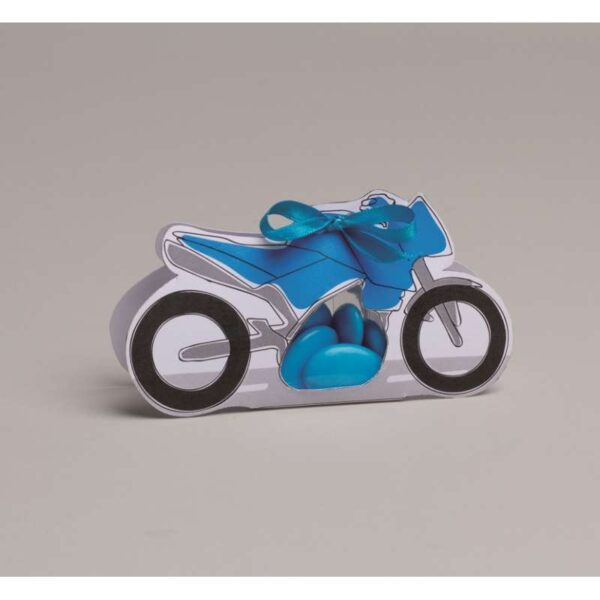 boite a dragees-moto-bleu