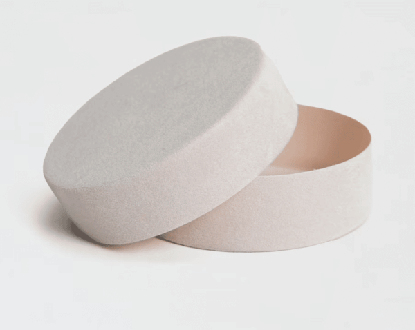 boite a dragées velours beige