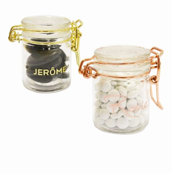 pot a dragees en verr doré ou rose gold