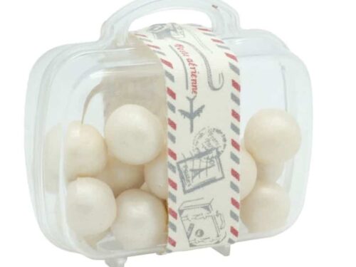 contenant dragees valise en plexi