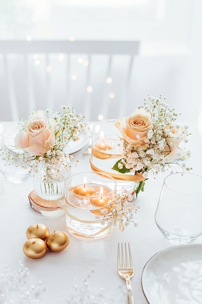 Bougie flottante Or X 50