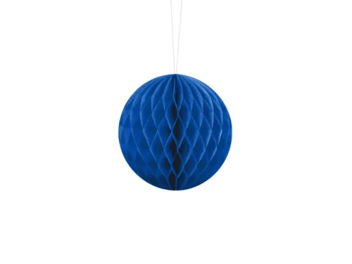 boule alvéolée bleu 10 cm