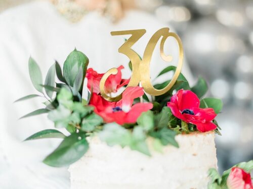 cake topper 30 ans or