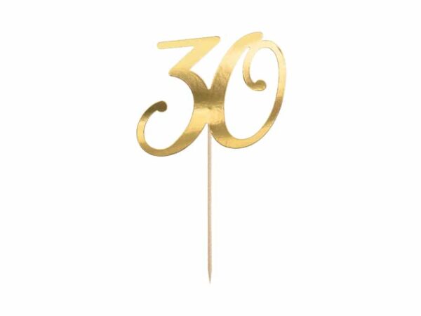 cake topper 30 ans or