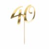 cake topper 40 ans or