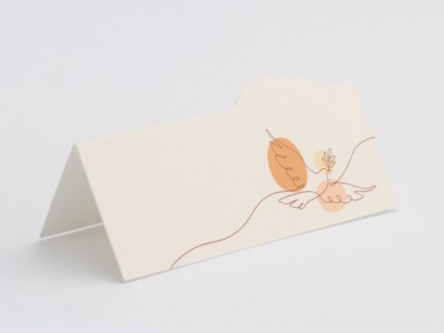 carte-de-table colombe