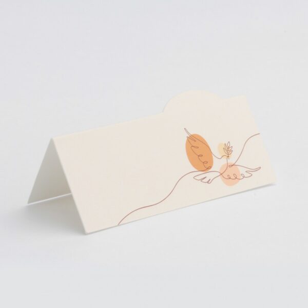 carte-de-table colombe