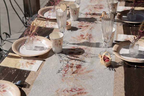 chemin de table boheme romance