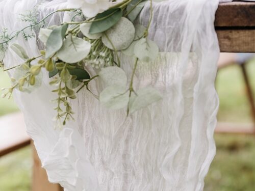 chemin de table cheesecloth gaz de coton blanc cassé chemin de table cheesecloth gaz de coton blanc cassé