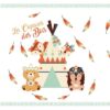chemin de table copains des bois bapteme et aniversaire theme foret