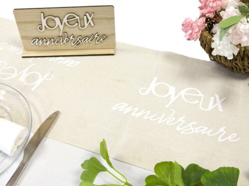 chemin de table anniversaire