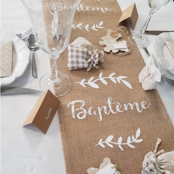 chemin de table bapteme