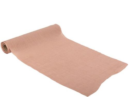 chemin de table mousseline vieux rose