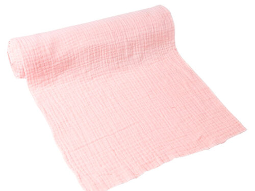 chemin-table-gaze-coton-rose