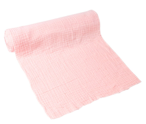 chemin-table-gaze-coton-rose