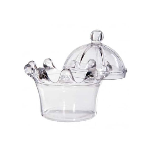Contenant à dragées Couronne - Plexi