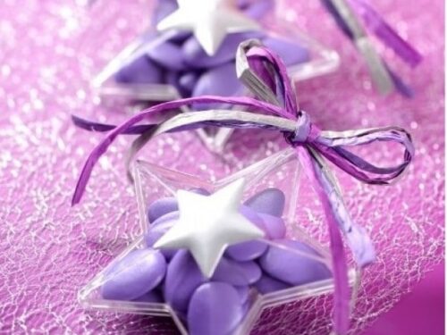 contenant dragees etoile plexi