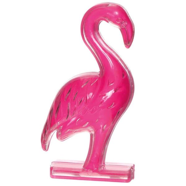 contenant dragees flamant rose en plexi theme tropical