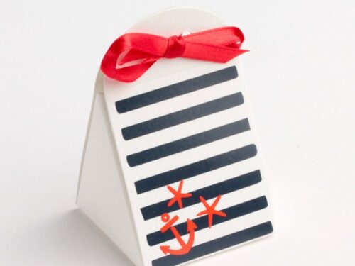 contenant dragées marinière pochette-iris