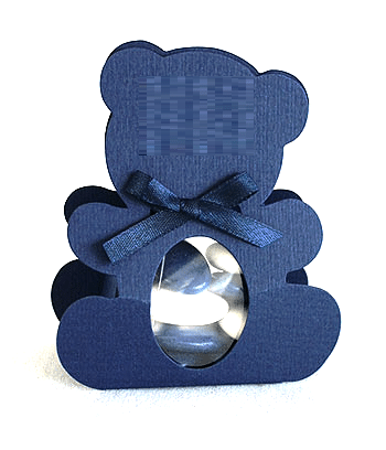 contenant ourson bleu marine