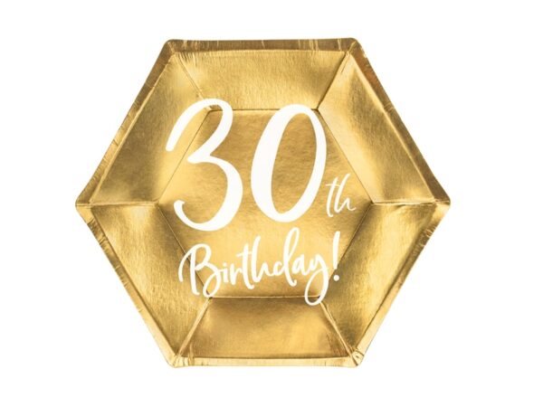 decoration anniversaire 30 ans assiette jetable