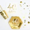 deco anniversaire 40 ans or